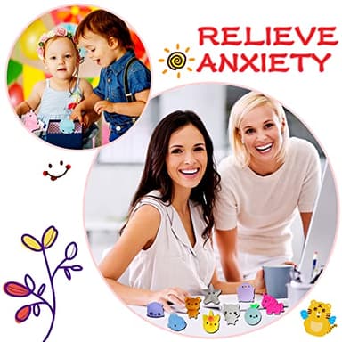 80pcs Mochi Squishy Toys, Mini Kawaii Squishy Fidget Toys Bundles Squishies Party Favors for Kids Gift for Easter Basket Stuffers Egg Fillers Birthday Classroom Prize Pinata Christmas Stocking - Image 6