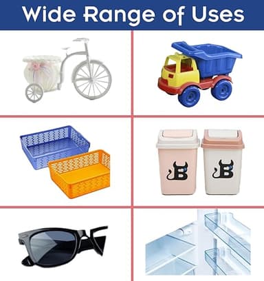 LOOCTOT 30g Plastic Glue,Adhesive for Legos&Miniatures,3D Printing,Toy Car,ABS,PVC;Super Instant Glue Bonding Between Plastics, Waterproof Clear - Image 6