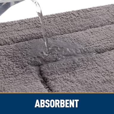 Smiry Dog Door Mat for Muddy Paws Indoor Entrance, Absorbs Moisture and Dirt Low-Profile Washable Front Door Mat for Floor Home Entryway (30x20 Inches, Grey) - Image 4