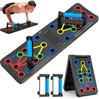 Foldable push-up rack for portable strength training, sturdy and stable equipment for men's and women's home gym workouts. - Image 1