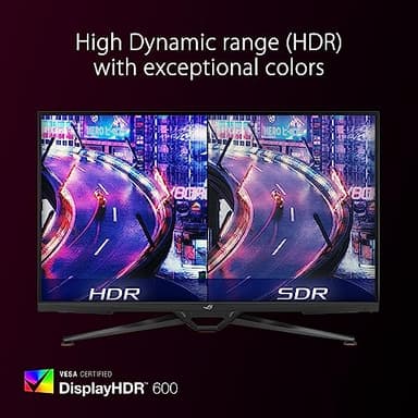 ASUS ROG Swift 38” 4K HDMI 2.1 HDR DSC Gaming Monitor (PG38UQ) - UHD (3840 x 2160), 144Hz, 1ms, Fast IPS, G-SYNC Compatible, Speakers, FreeSync Premium Pro, DisplayPort, DisplayHDR600, 98% DCI-P3 - Image 6