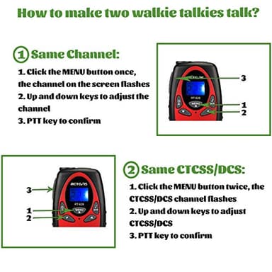 Retevis RT628 Walkie Talkies for Kids,Toys Gifts for 6-12 Years Old Boys Girls,Long Range 2 Way Radio 22CH VOX,Birthday Gift,Family Walkie Talkie for Camping Hiking Indoor Outdoor - Image 7