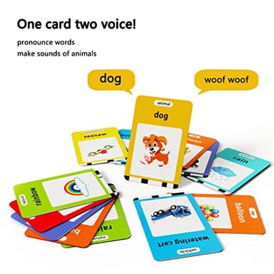 Lapare Audible Learning Toy with Music for Toddler Age 1 2 3 4 5, 520 Sight Words Flash Cards Kindergarten Toy for Boys to Learn Alphabet Number Color Shapes and More - Image 3