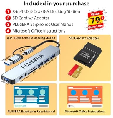 HP 21.5" FHD All-in-One Desktop Computer, 32GB RAM 1.5TB Storage (1TB SSD+512GB Docking Station Set), Dual-Core Intel Celeron, Windows 11 Pro with Microsoft Office Home & Business Included, Snow White - Image 2