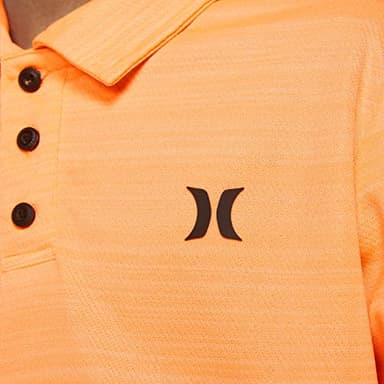 Hurley boys H20-dri Polo T Shirt, Bright Mango Heather, Large US - Image 8