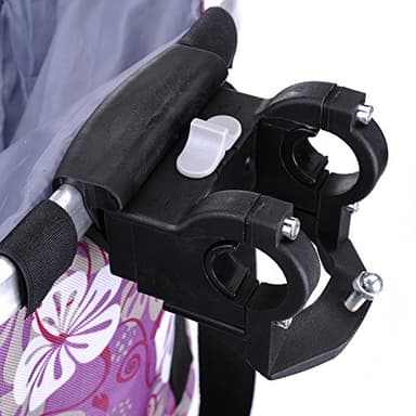 Pet Dog Bike Basket & Carrier Bag- Foldable Detachable Pet Travel Bicycle Basket - Small Animal Dog Cat Rabbit Bike Ride Basket Carrier (Purple) - Image 5