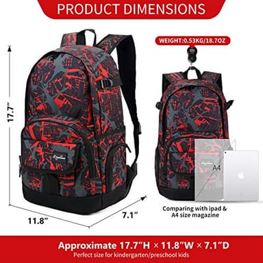 rickyh style School Backpack Travel Bag for Men & Women Lightweight College Back Pack with Laptop Compartmen - Image 3