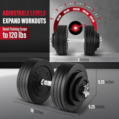 Yes4All Dumbbell Adjustable - 200lbs - Image 3