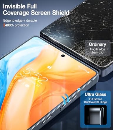 UltraGlass Unbreak 9H+ Glass for Samsung Galaxy S25 Ultra Screen Protector [Military Grade Shatterproof & Longest Durable] Galaxy Screen Protector S25 Ultra Tempered Glass Full Coverage, 2 Pack - Image 7