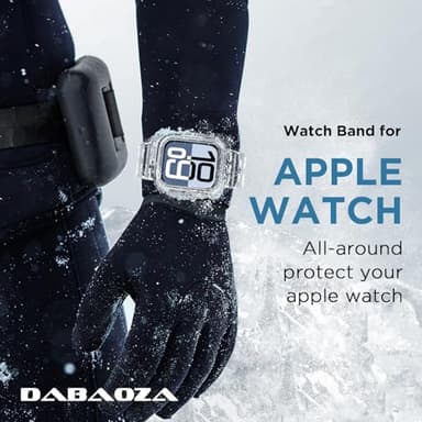 DABAOZA 5 Packs Compatible for Clear Apple Watch Band 42mm, Jelly Crystal Women Men TPU Strap for iWatch Series 11 10 9 8 7 6 SE 5 4 3 2 1 Ultra 3 2 (42-S11/S10, CrystalClear Series) - Image 6