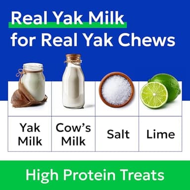 BARK&SPARK Yak Cheese Himalayan Dog Chews - 100% Natural & Long Lasting Dog Treats, Yak Milk Chews for Small, Medium & Large Dogs, Lactose & Gluten Free Dental Sticks, Healthy & Safe (4 Medium Chews) - Image 4