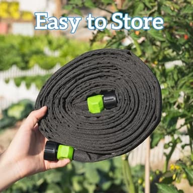 GREEN MOUNT Garden Soaker Hose 1/2" x 75 ft Drip Hoses Heavy Duty Save Water For Vegetable - Image 6
