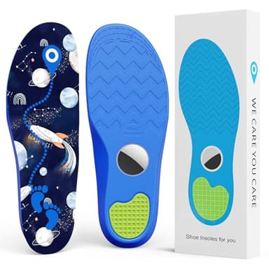 Hidden Holder Insole Compatible with AirTag, Tracking Device Insert Case for Kids Adults and Elderly, Secure Fit for Sneakers & Daily Shoes, Anti-Lost Tracker Soft Inserts for Shoes, Blue (175-190mm) - Image 1