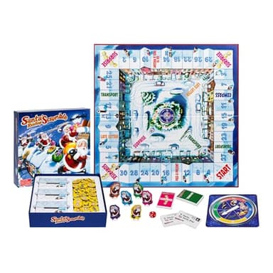 Santa's Rooftop Scramble is A Family Board Game Full of The Magic of Christmas Where Players Act As Santa, Collect and Deliver Presents to The Right Houses, for 2-6 Players, Ages 5+ - Image 2