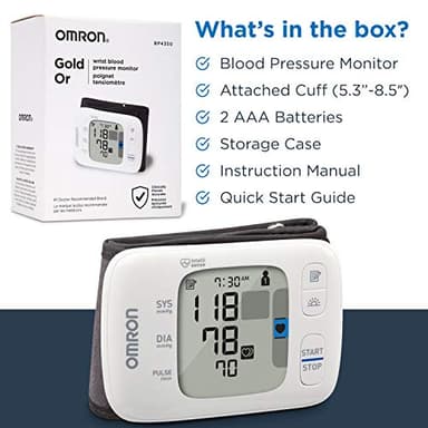 OMRON Gold Blood Pressure Monitor - Clinically Validated Wrist Blood Pressure Monitor - Use OMRON Connect App for Unlimited Free Measurements - Image 6