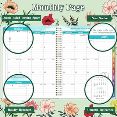 2026 Teacher Planner - 2026 Lesson Planner, Jan. 2026 - Dec. 2026, 8'' x 10'', Lesson Plan Book, Weekly and Monthly Homeschool Calendar, 2026 Planner with Inspirational Quotes - Image 3