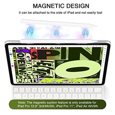 Stylus Pen for iPad 2018-2025, Fast Charging Magnetic Pencil (1st Generation) with Tilt Sensitivity & Palm Rejection for iPad Air 3/4/5/M2/M3, iPad Mini 5/6/7, iPad 6/7/8/9/10/11, iPad Pro 11/12.9"/M4 - Image 4