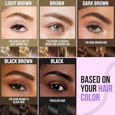 iMethod Eyebrow Pen and Eyebrow Gel - Eyebrow Pencils for Women with 4-Fork-Tip & Brow Gel Clear, Magical 2-in-1 Dual-Ended Brow Pen for Fuller-Looking Defined Brows, Stay All Day, Light Brown - Image 5