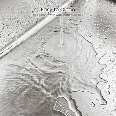 PWTAA Stainless Steel Cat Litter Box High Side Cats Toilet Metal Kitten Litter Pan, Pet Cleaning Tool for Big and Small Cats, Rabbits, Splash-Proof and Non-Stick Cat Poop Box odorless 23.6"x15.7"x7.9" - Image 8