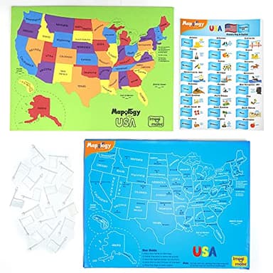 Imagimake Mapology USA Map with Capitals | Learning States and Capitals | US Geography Toys for Ages 8-13 | Jigsaw Puzzles for Kids Ages 8-10 | Educational Back to School Gifts for Kids Age 5-7 & 9-12 - Image 4
