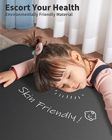 SAIJI Leather Laptop Bed Tray Table, Adjustable Laptop Stand with Removable Stopper, Portable Lap Desks with Foldable Legs, Notebook Stand Breakfast Reading Desk for Sofa Couch((Medium, Black) - Image 8