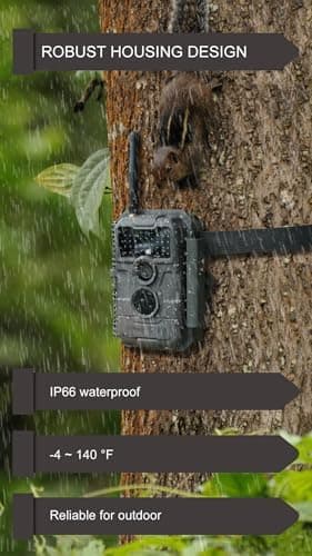 GardePro E6P Max Trail Camera, WiFi Bluetooth, Game Cameras with Rechargeable 8000mAh Battery, Built-in 32GB SD Card, 48MP 1296p, No Glow Night Vision, Motion Activated Waterproof, E6PMB - Image 8