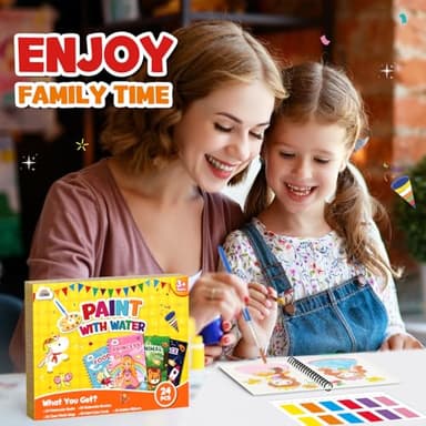 ZMLM 24 Water Coloring Books for Kids Party Favors - Bulk Mini Coloring Books for Kids Ages 4-8,Small Birthday Goodie Bag Stuffers School Teacher Return Gift Art Crafts Classroom Prizes (Classic) - Image 7
