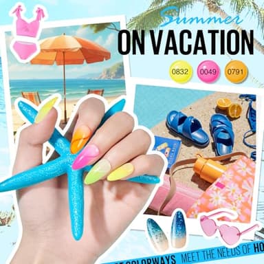 MEFA 42 Colors Gel Nail Polish Kit with U V Light, 59 Pcs All Seasons Collection Colorful Gel Polish Essential Set with 5 Psc Matte/Glossy Base Top Coat, Salon Gifts for Women - Image 6