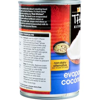 Thai Kitchen Coconut Milk, Evaporated, No Artificial Colors or Preservatives, Non-Dairy Alternative to Evaporated Milk, For Dairy Free Desserts, Soups, Sauces, and Beverages, 13.66 fl oz - Image 23
