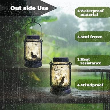 Dog Solar Garden Lights, Garden Decor, Yard Decor, Dog Lamp, Gift for Dog Loves, Gifts for Girls, Patio Outdoor Porch Waterproof Solar Lanterns, Solar Powered Outdoor Decor Lights - Image 6