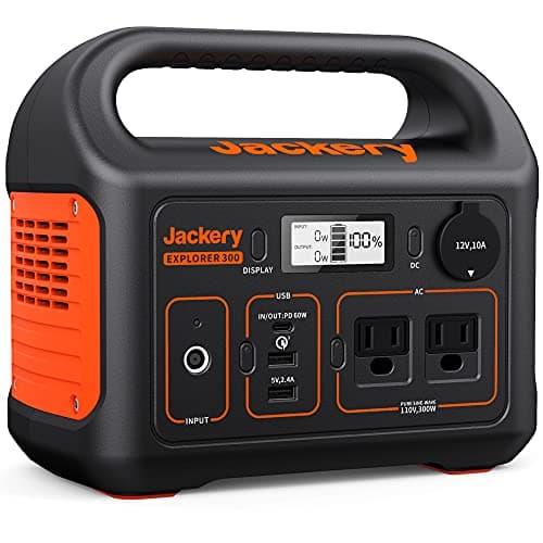 Jackery Portable Power Station Explorer 300, 293Wh Backup Lithium Battery, Solar Generator for Outdoors Camping Travel Hunting Blackout (Solar Panel Optional) - Image 1