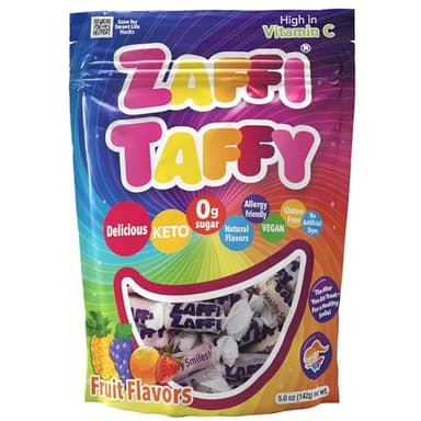 Zollipops Halloween Clean Teeth Zaffi Taffy, Natural Fruit, 10 Oz - Image 6