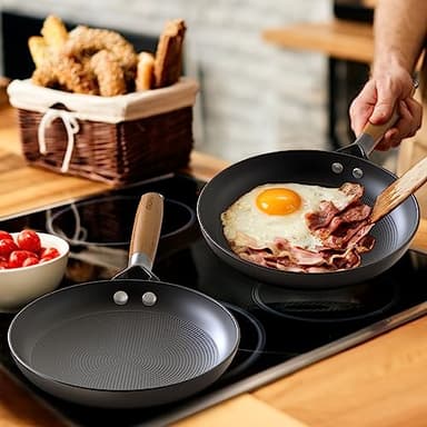 imarku Frying Pan Set - 10 &12inch Pot Set with Removable Handle Honeycomb Cast Iron Skillets, Large Frying Pans Nonstick Dishwasher Safe, Oven Safe Kitchen Pans for Cooking, Best Gifts for Women/Men - Image 7