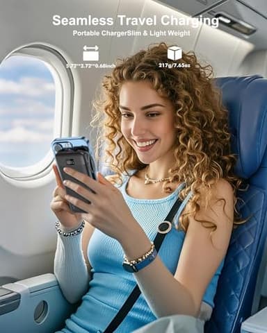 ANOUV Portable Charger with Built-in Cables&AC Wall Plug,10000mAh Power Bank,PD 22.5W USB-C Fast Charging External Battery Pack with LED Display Compatible with iPhones and All Smart Device（1 Pack） - Image 5