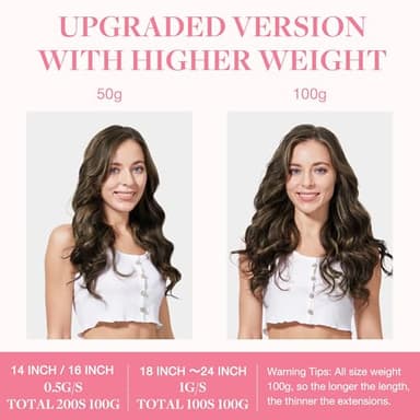 GOO GOO I Tip Hair Extensions - Real Human Hair, 18inch 100g 100S, Cold Fusion I Tip, Invisible Remy, 3/8/613 Balayage Walnut Brown to Ash Brown and Bleach Blonde - Image 3