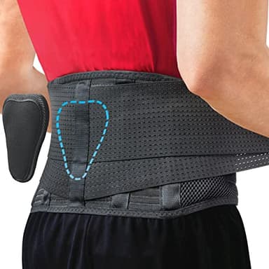 Sparthos Back Brace for Lower Back Pain - Immediate Relief from Sciatica, Herniated Disc, Scoliosis - Breathable + Lumbar Support Pad - For Men & Women - Fits 31–38″ Waist (Small, Check Size Chart) - Image 1