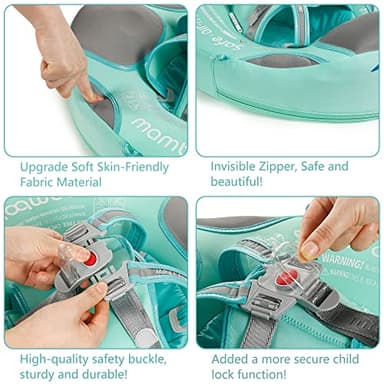 Mambobaby Add Tail Baby Float with Sun Canopy – Special Edition Blue - Image 4