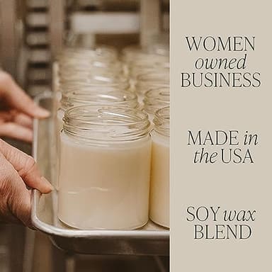 Sweet Water Decor Relax Girl, Peppermint, Cedar, Clove, and Eucalyptus Scented Soy Wax Candle for Home | 9oz Clear Jar, 40 Hour Burn Time, Non Toxic, Made in The USA - Image 4