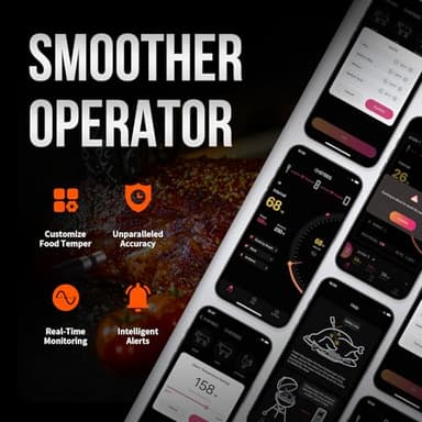 Meat Thermometer Digital Wireless, 800FT Long Range Bluetooth Cooking Thermometer, Food Thermometer for Remote Monitoring of Grill, Oven, Smoker, Air Fryer, Rotisserie, iOS & Android App - Image 5