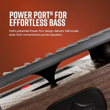 Polk Signature Elite ES15 Bookshelf Speaker - Hi-Res Audio Certified, Dolby Atmos & DTS:X Compatible, 1" Tweeter & 5.25" Woofer, Power Port Technology for Effortless Bass (Pair, Stunning Black) - Image 3