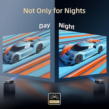 Outdoor Projector, [Portable with Bag] KSAN 200” Movie Projector with WiFi and Bluetooth, Native 1080P Full HD, 5W Speaker with Dolby, Video Projector Home Theater Compatible with Phone/TV Stick/PC - Image 7