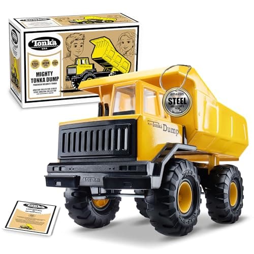 Tonka Retro Mighty Dump Truck - Collector's Edition - Made with 2X More Steel, Kids Construction Toy, Metal Truck, Toy Truck for Boys and Girls, Kids, Toddlers, Ages 3+ - Image 1