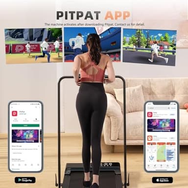 DeerRun 3 in 1 Walking Pad Treadmill, 300 lbs Capacity Foldable Treadmill, 3.0HP Low Noise Walking Pad with Handle Bar, Under Desk Treadmills for Home Office with Remote & Smart APP - Image 7