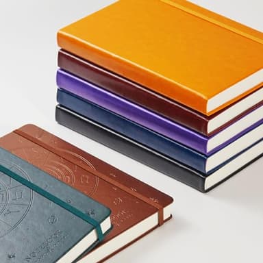 FOCUS DAY 3 Pack Journal Notebook, 320 Pages A5 Lined Notebook Journal Set for Work Writing, Hardcover Leather Bound Notebooks Bulk for Women Men Office School, 5.7'' X 8.4'', Multicolor - Image 7