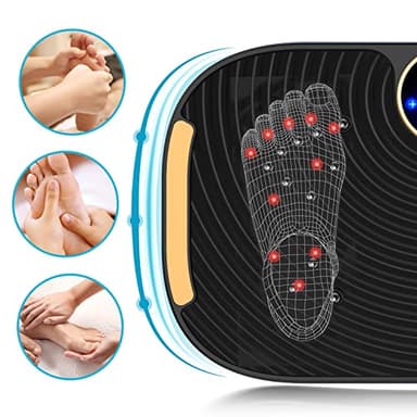 AXV Vibration Plate Exercise Machine Whole Body Workout Vibrate Fitness Platform Lymphatic Drainage Machine for Weight Loss Shaping Toning Wellness Home Gyms Workout - Image 5