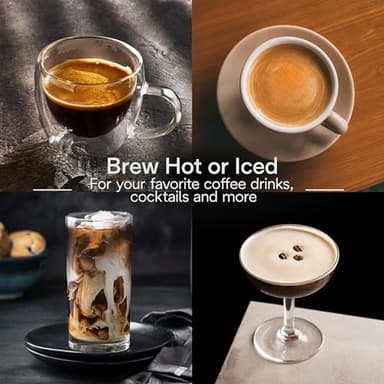 De'Longhi Rivelia Automatic Espresso Machine with Grinder & Milk Frother – All-in-One Coffee Maker, Hot & Iced Latte, Cappuccino, Bean Switch System, Burr Grinder, Compact Italian Design, Black - Image 4