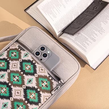 Montana West Bible Cover for Women Men with Leather Bookmark Book Carrying Cases Church Bag for Outdoor Protective - Image 6