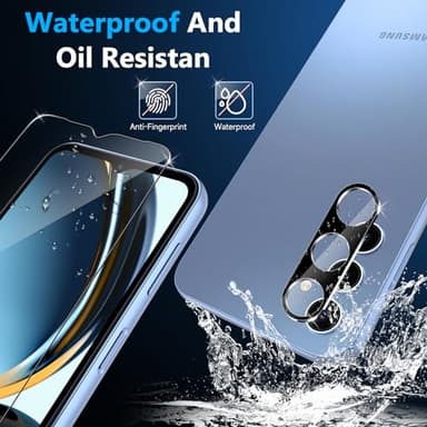 RXNMH 2 Pack Samsung Galaxy A15 5g Screen Protector With 2 Pack Fit For Samsung A15 Camera Lens Protector,Upgraded HD Tempered Glass, Touch Sensitive,Bubble Free,Case Friendly - Image 6