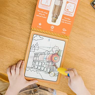 Melissa & Doug On The Go Water Wow! Mess Free Coloring Book, Reusable Water-Reveal Activity Pad, Vehicles, Travel Toys, Party Favors, for Toddlers & Kids Ages 3+ - FSC Certified - Image 5