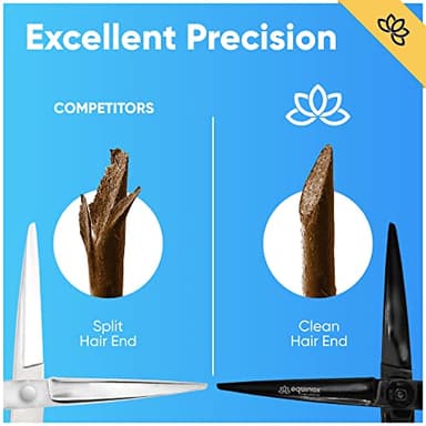 Equinox Razor Edge Series Professional Hair Scissors - 6.5� Premium Japanese Stainless Steel Hair Cutting Scissors, Hair Shears, Hair Razors for Hair Cutting, Barber Accessories & Hair Salon Supplies - Image 4
